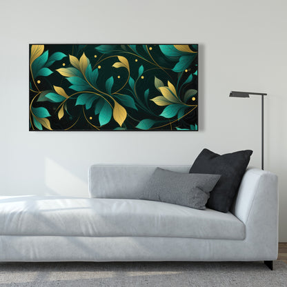 Twirling twigs - 36"x36" Framed canvas
