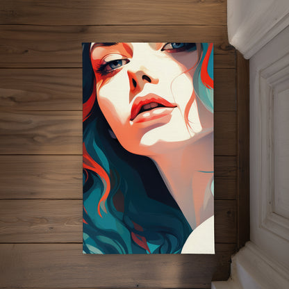 Dangerous Lips Red Indoor Outdoor Door Mat | Home Decor