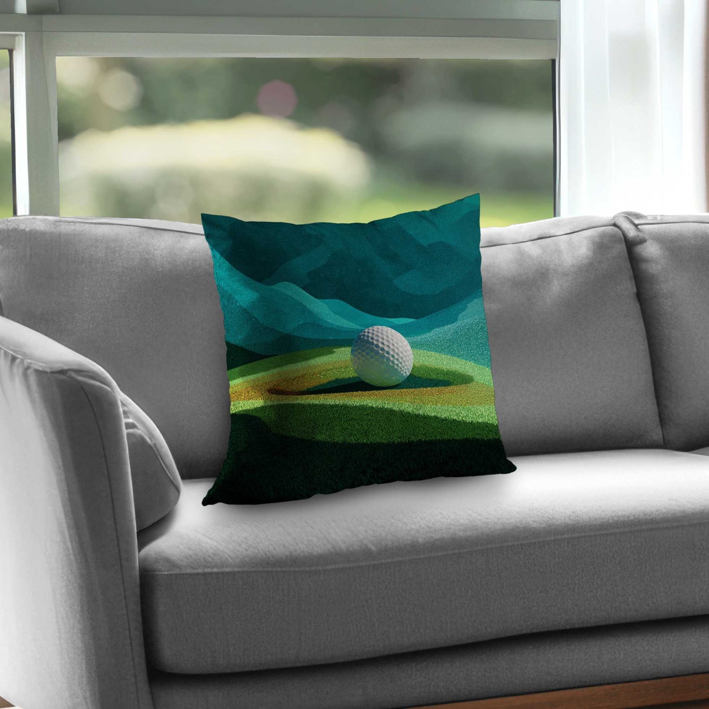 Landing Poly Twill Throw Pillow - Stylish Home Decor Accent