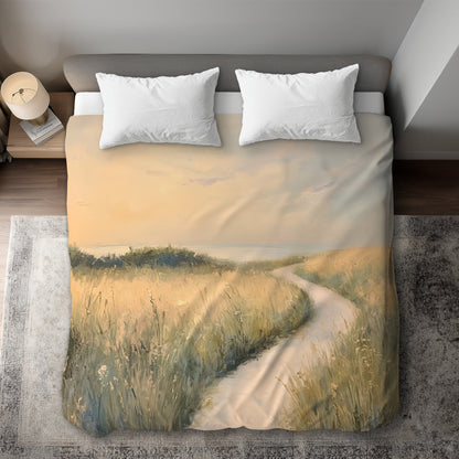 Soft Breeze Green Duvet Cover | Elegant Home Decor Solution