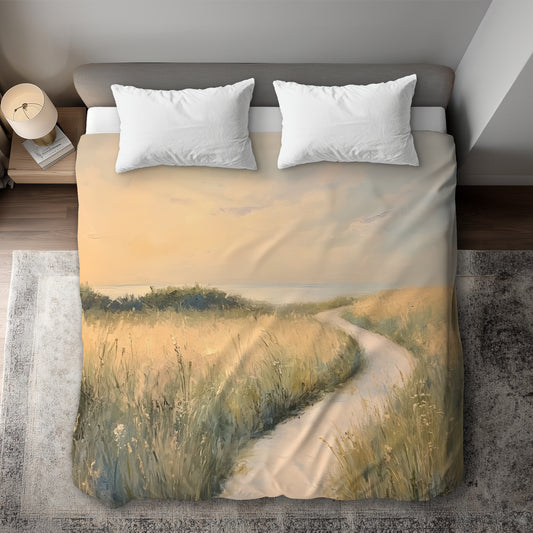 Soft Breeze Green Duvet Cover | Elegant Home Decor Solution