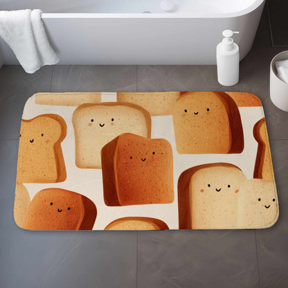 Tapis de bain Toasty Smiles | Tapis décoratif douillet