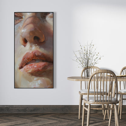 Pulp Beige Framed Canvas - Stylish Home Decor Art Piece