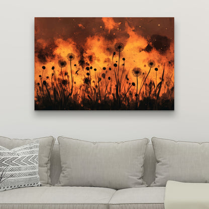 En feu - Toile 32"x32"