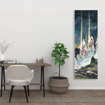 Magical beams - 32"x32" Canvas