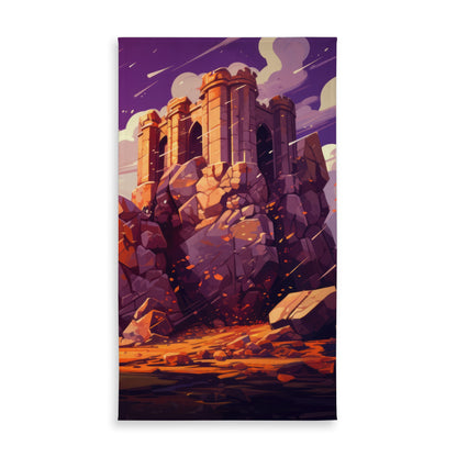 The Last Remains - Orange Indoor Outdoor Tablecloth