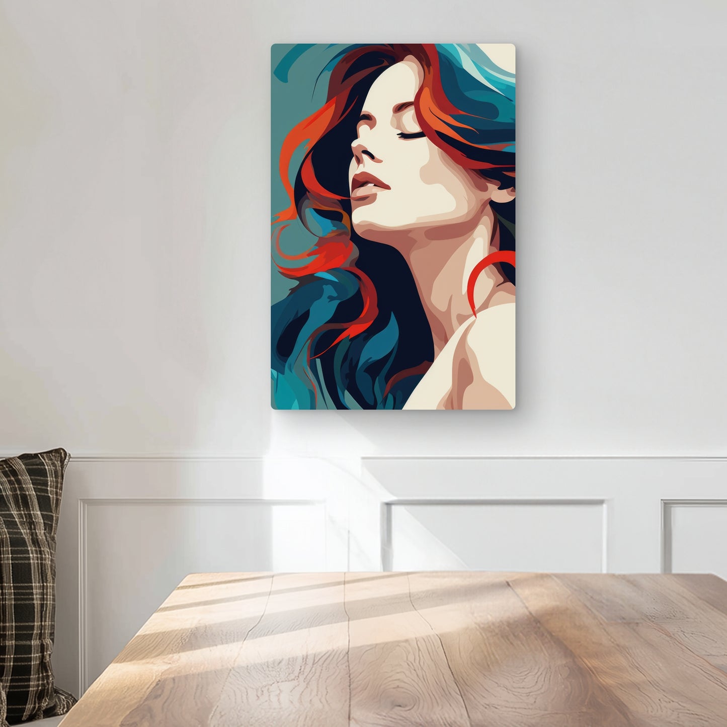 Zen - Turquoise Metal Print for Stylish Home Decor