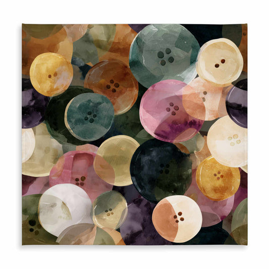 Nappe Boutons Colorés Décor Intérieur Extérieur