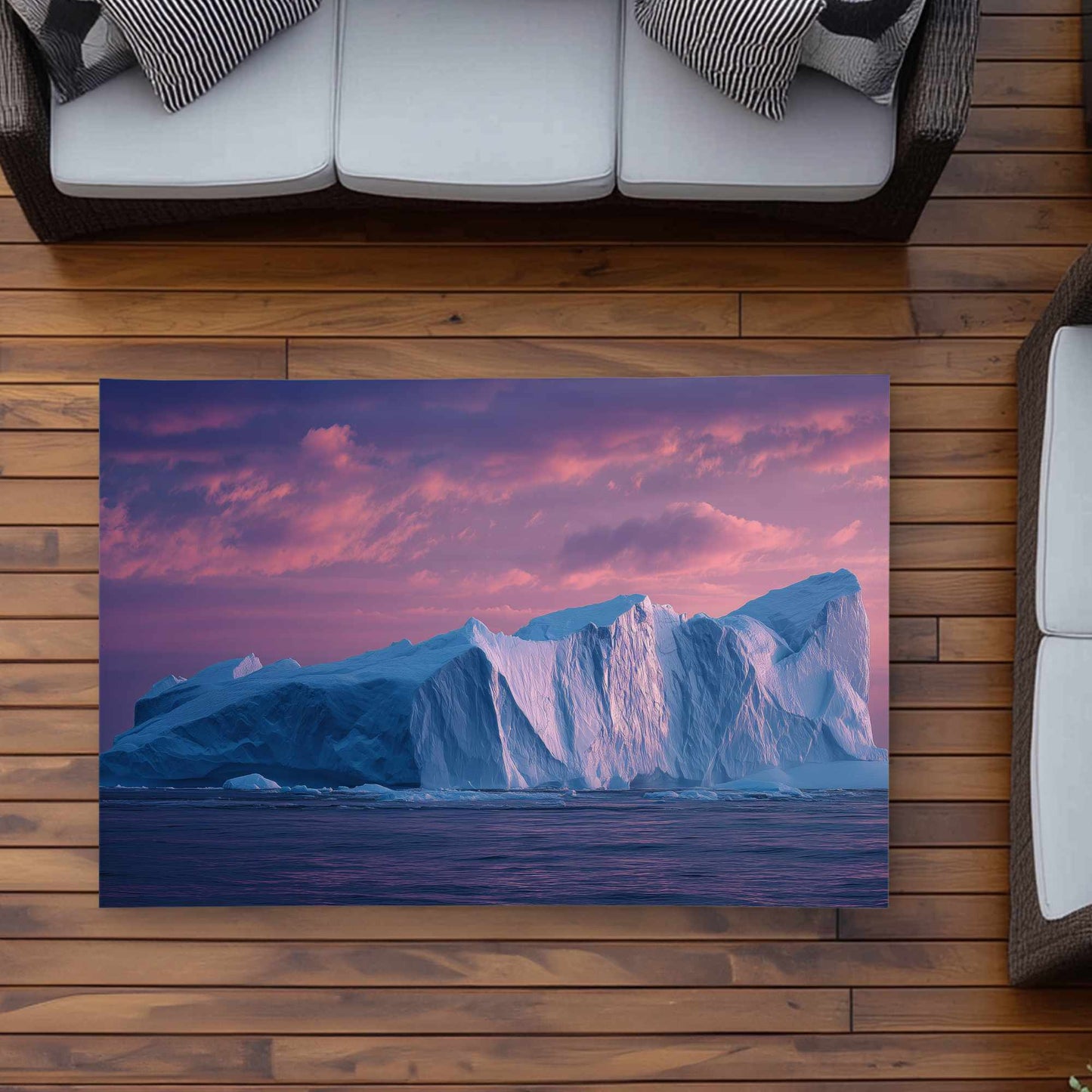 Iceberg au crépuscule - Tapis d'extérieur pour la décoration intérieure | Élégant