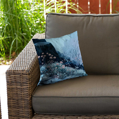 Coussin décoratif annuel en sergé de polyester Freeze - Accessoire de décoration intérieure