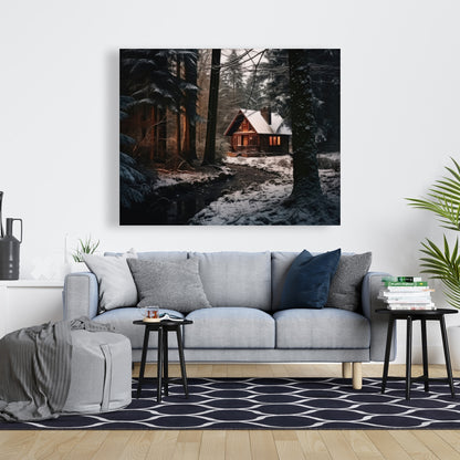 By the river - 32"x32" Canvas