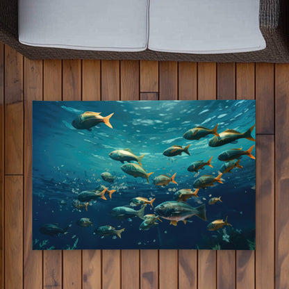 Shallow Swim Blue Outdoor Area Rug for Home Decor | Stylish Design