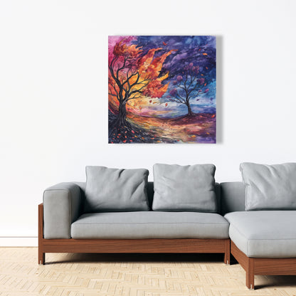 Before the Storm - Blue Canvas Home Decor Art Piece