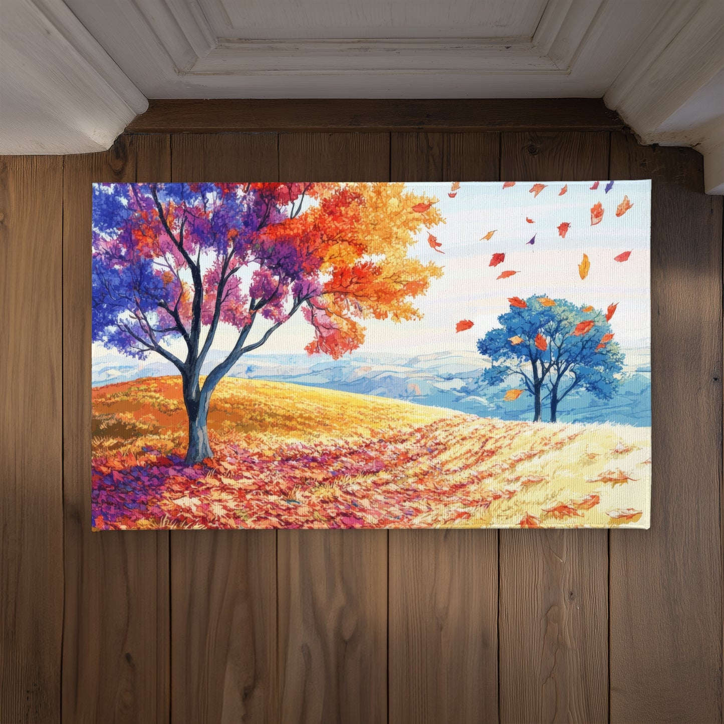 Spring Breeze Yellow Indoor Outdoor Door Mat - Home Decor