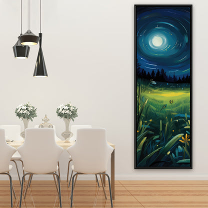 Between grass blades - 36"x36" Framed canvas