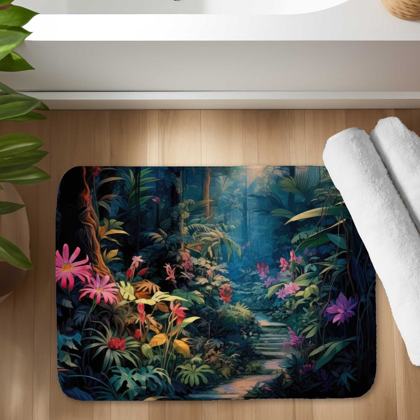 Tapis de bain « Against All Odds » | Tapis décoratif élégant pour la maison