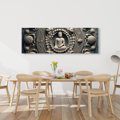 Spiritual Peace - White Canvas Home Decor | Tranquil Art