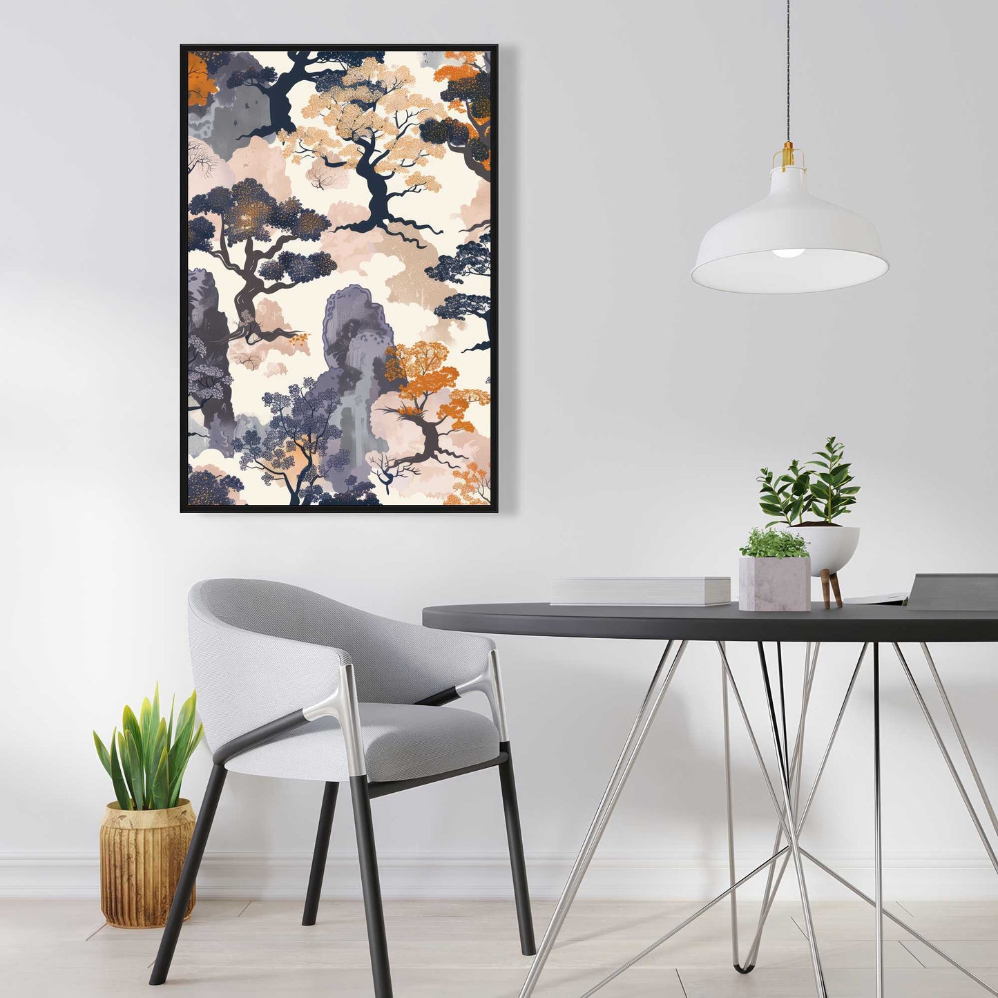 Voidless - Orange Framed Canvas for Stylish Home Decor