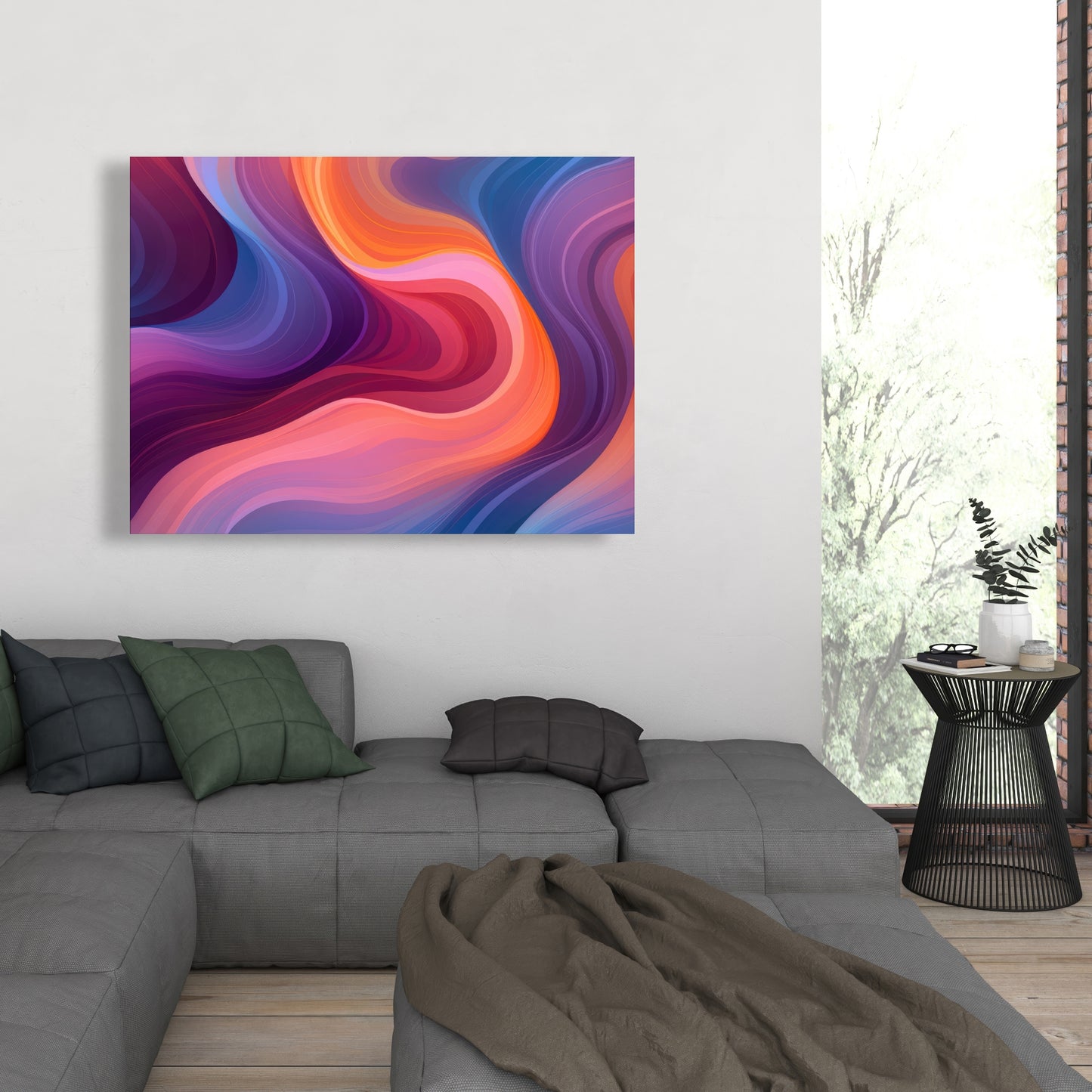 Purple Haze - Blue Canvas Art for Stunning Home Decor