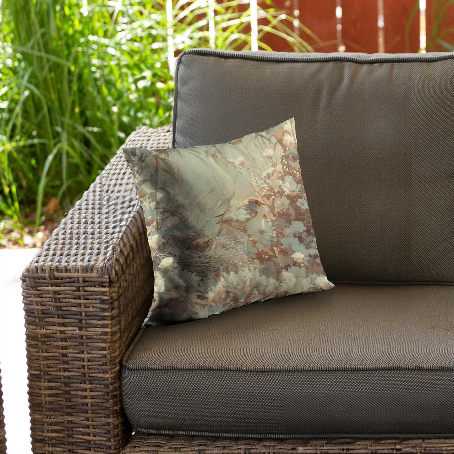 The Nest Poly Twill Throw Pillow | Stylish Home Decor Accent