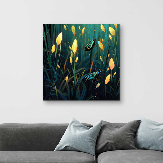 Appealing Turquoise Canvas Art | Vibrant Style
