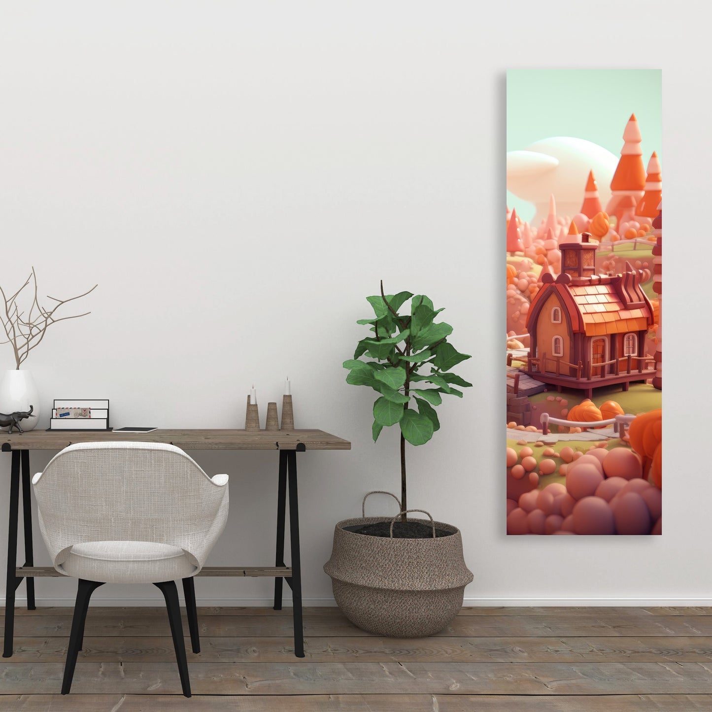 Toy Town - Orange Canvas Home Decor for Vibrant Spaces