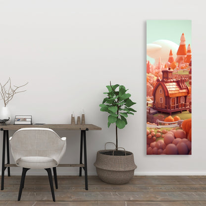 Toy Town - Orange Canvas Home Decor for Vibrant Spaces