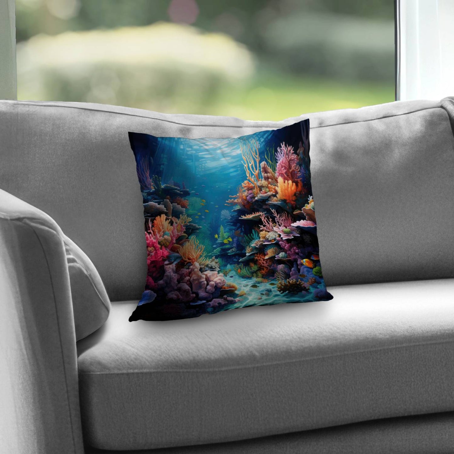 Coral - Throw pillow - Print on demand