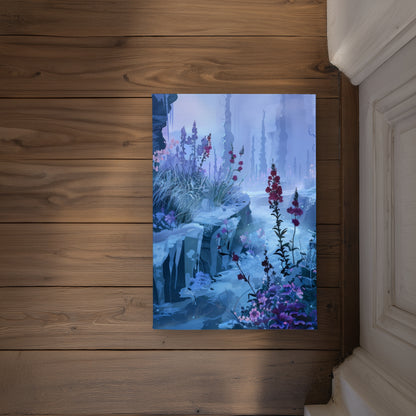 Valley of Ice Door Mat - Indoor Outdoor Home Decor Essential