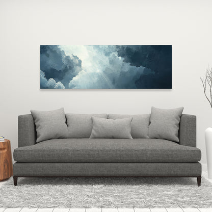 Afterglow - Blue Canvas for Elegant Home Decor | Unique Art