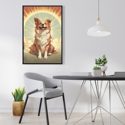 Pats and smiles - 36"x36" Framed canvas