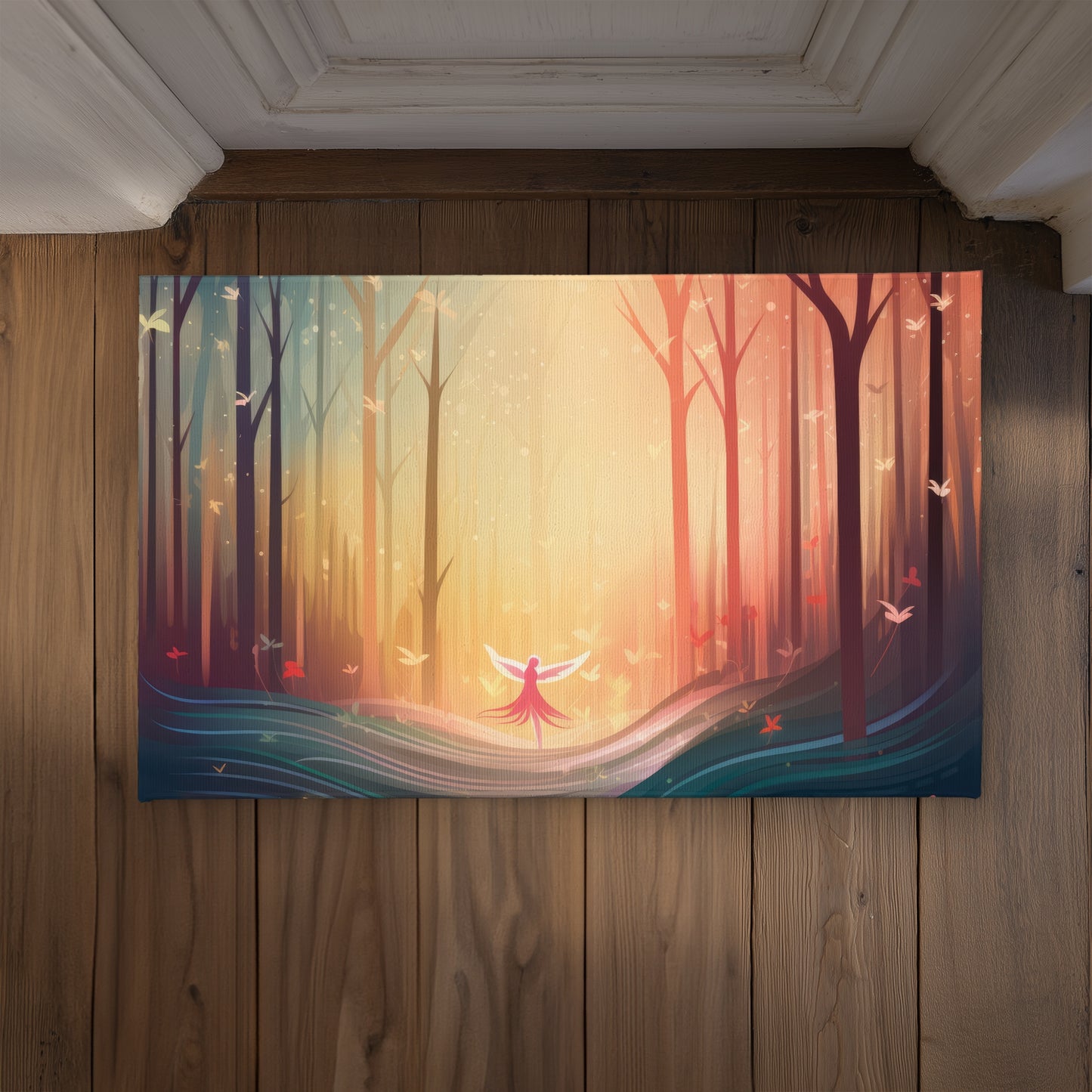 Enchanted Beige Indoor Outdoor Door Mat | Decor Essentials