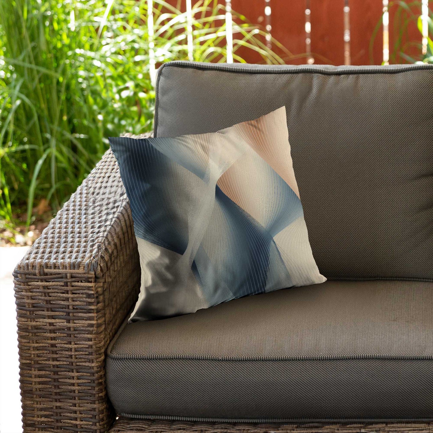 Coussin décoratif en sergé de polyester Heavenly Threads | Accessoire de décoration intérieure