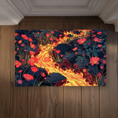 Dodging Nature Yellow Indoor Outdoor Door Mat - Home Decor