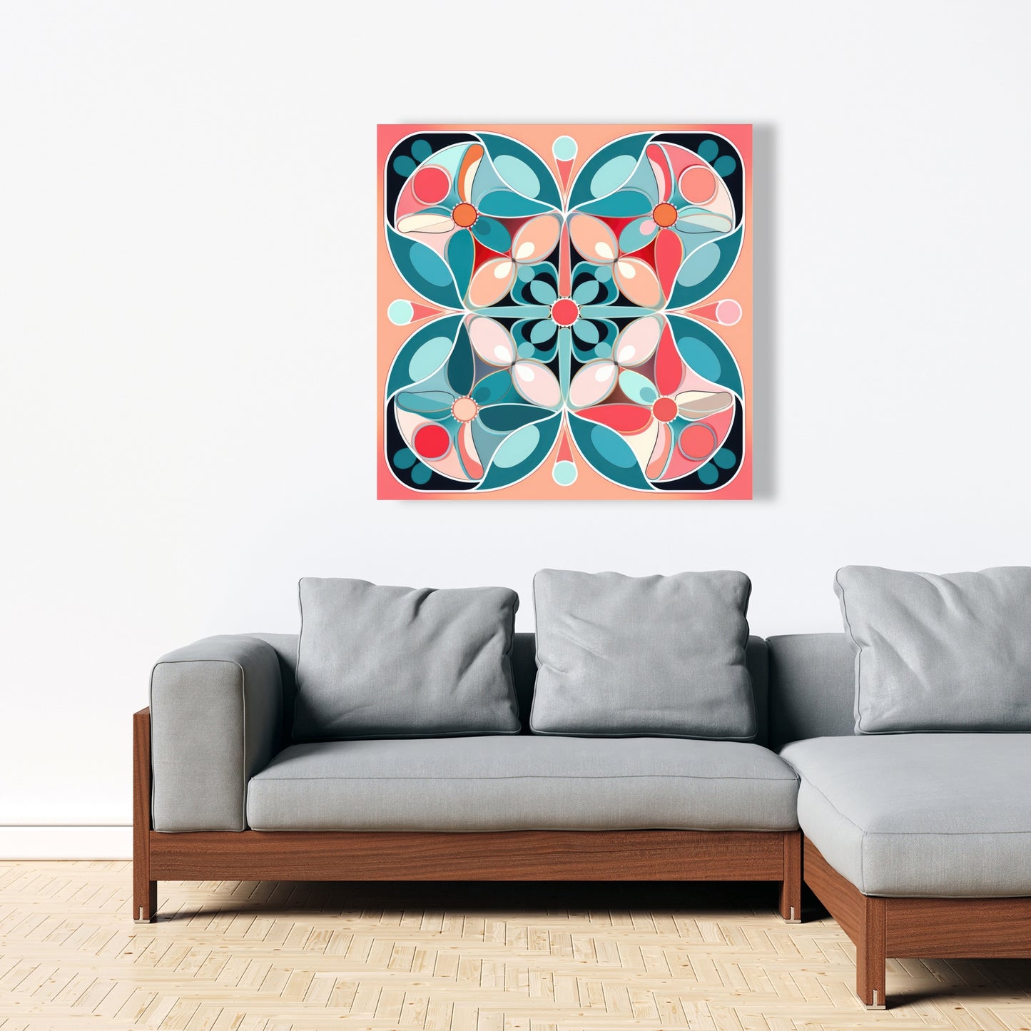 Sweet curves - White Canvas for Elegant Home Decor