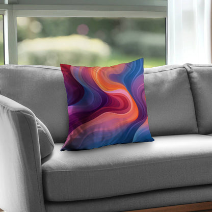 Purple Haze - Orange Poly Twill Throw Pillow Insert | Home Decor