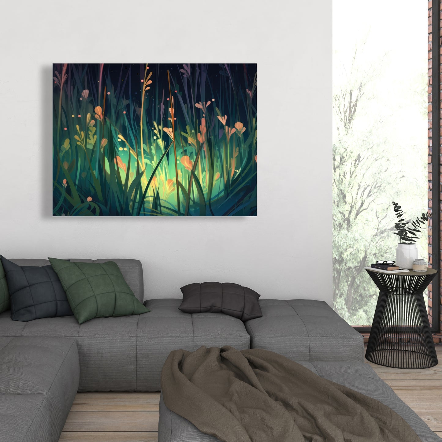 Between twigs - 32"x32" Canvas