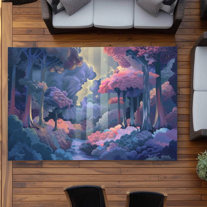 Beams Pink Outdoor Area Rug | Stylish Home Decor Accent