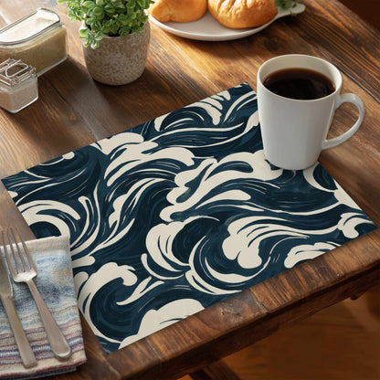 Midnight Ocean Flow Placemat - Stylish Home Decor Accent