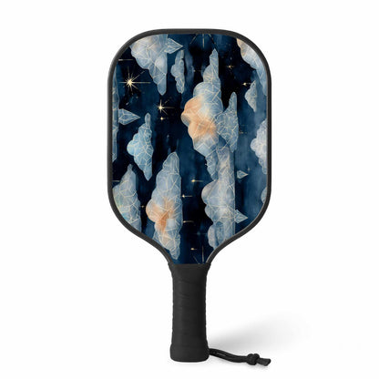 Ensemble de raquettes de pickleball décontractées nuages de cristal célestes