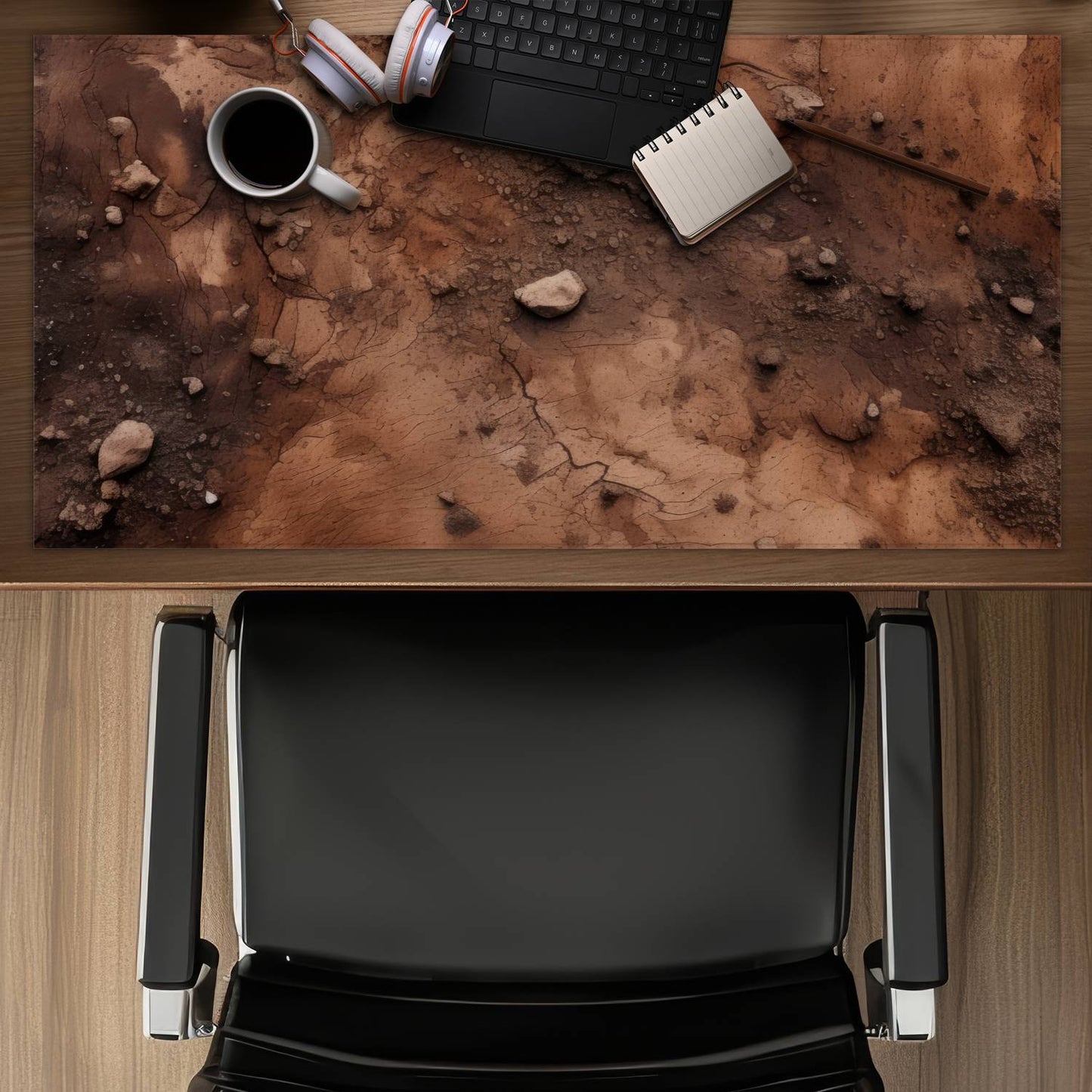 Mud and stones - Desk Mat