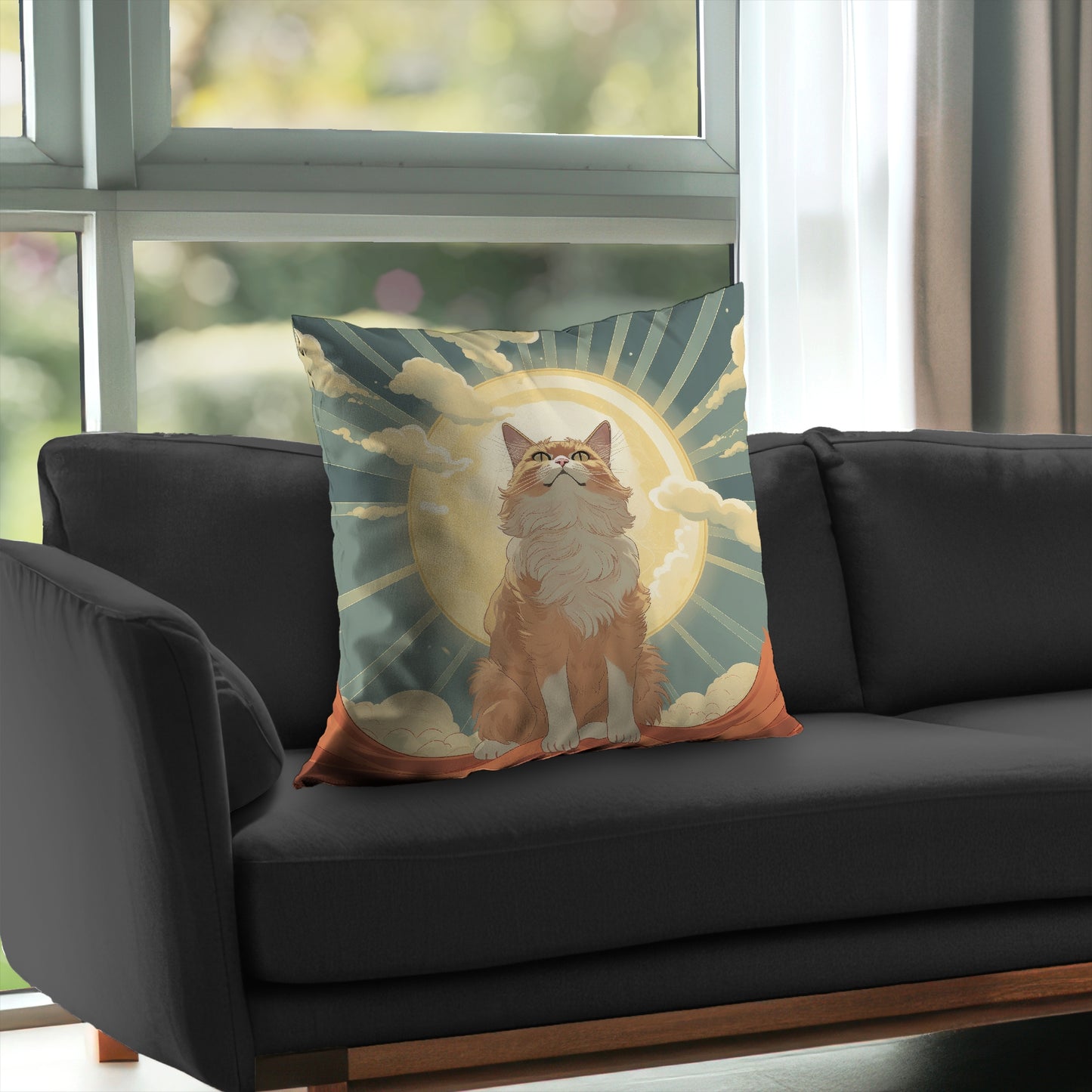 Moewing above - Throw Pillow