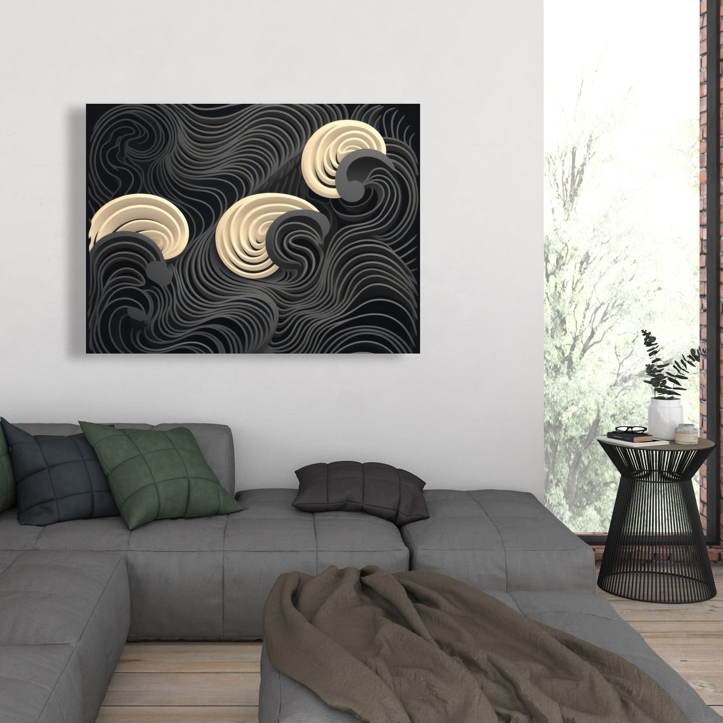 Layers - 32"x32" Canvas