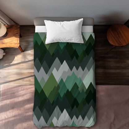Housse de couette Evergreen Peaks | Linge de lit élégant pour la maison
