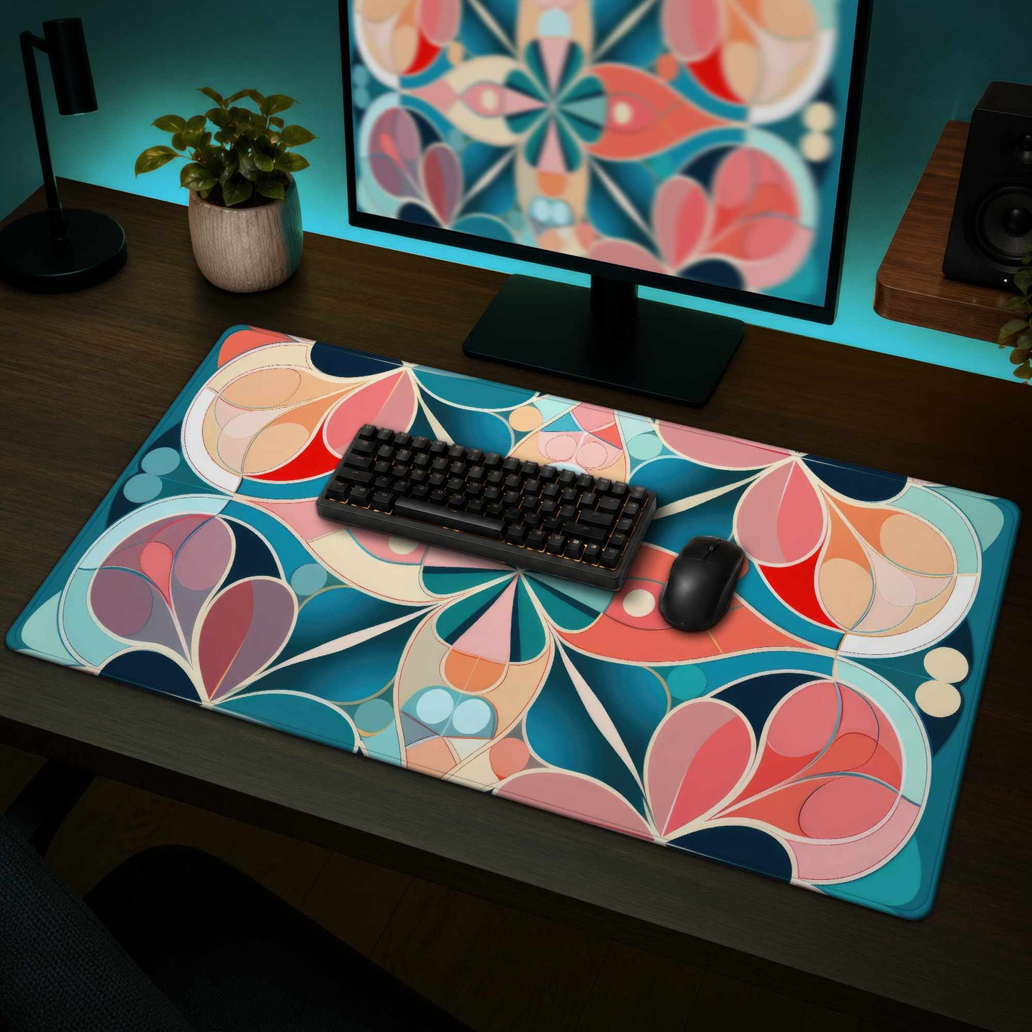 Mandala Desk Mat - Stylish Home Decor, Office Accessory