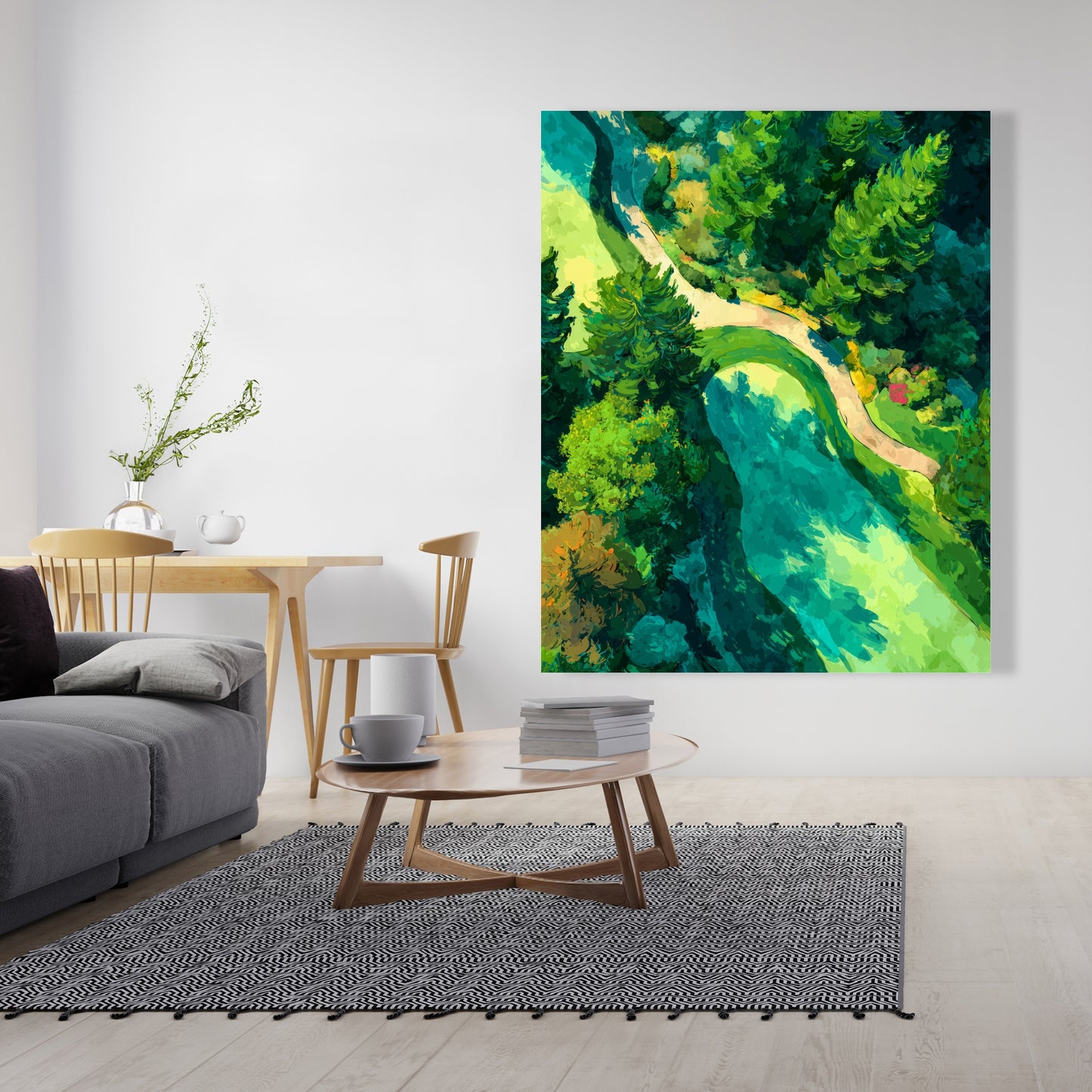 Peaceful Course - Modern Man Cave Canvas for Home Decor