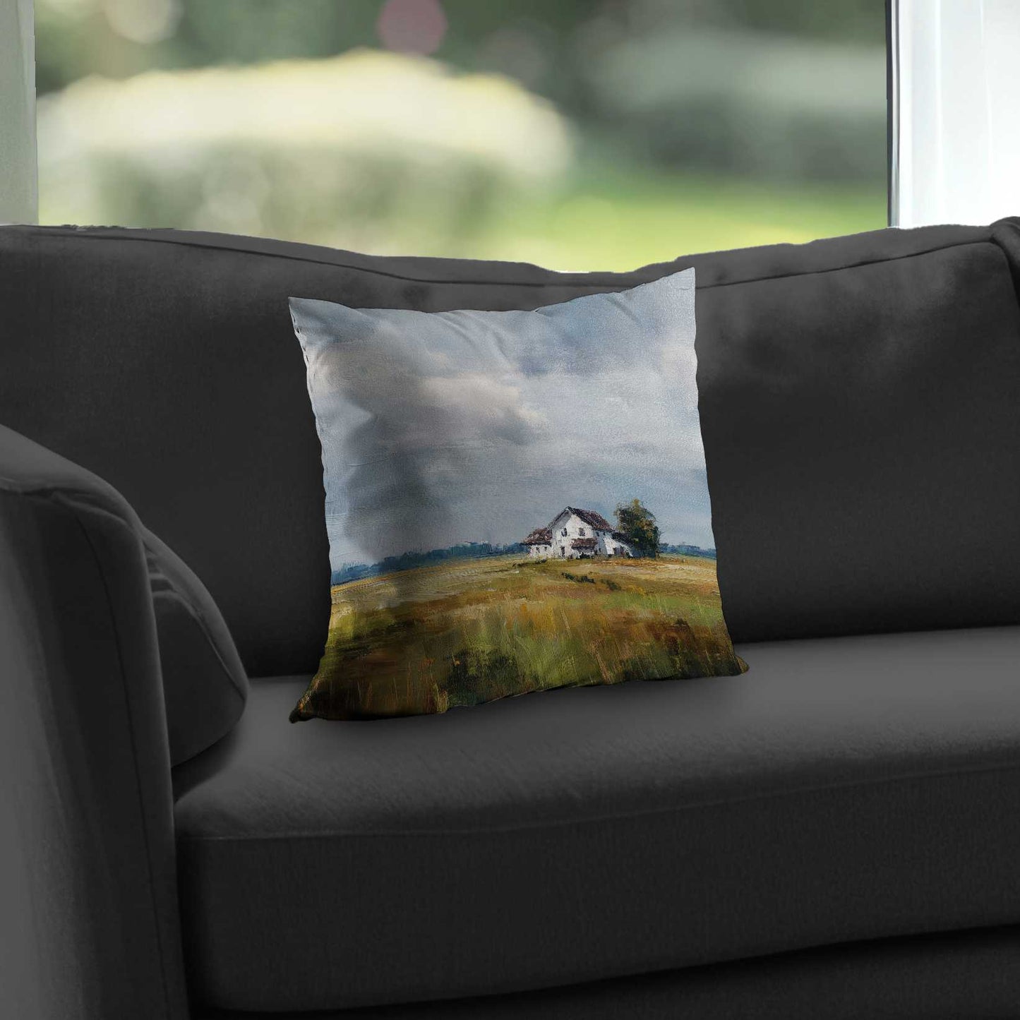 Marsh Poly Twill Throw Pillow - Stylish Home Decor Accent