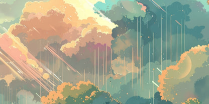 Crystal winds - Desk Mat
