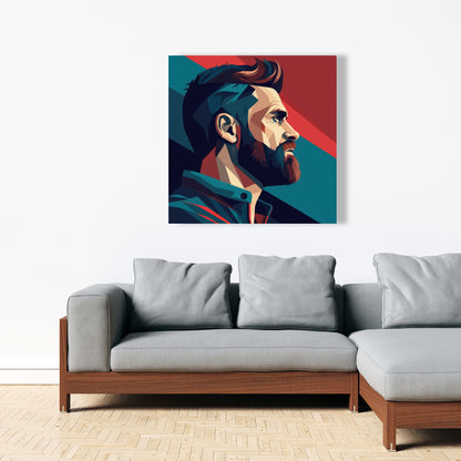 Courageous - Red Canvas Art for Stylish Home Decor