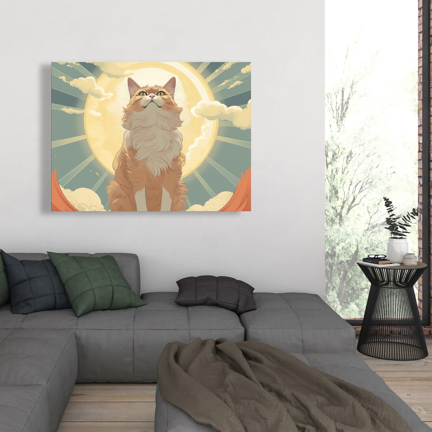 Moewing Above - Blue Canvas Art | Stylish Design